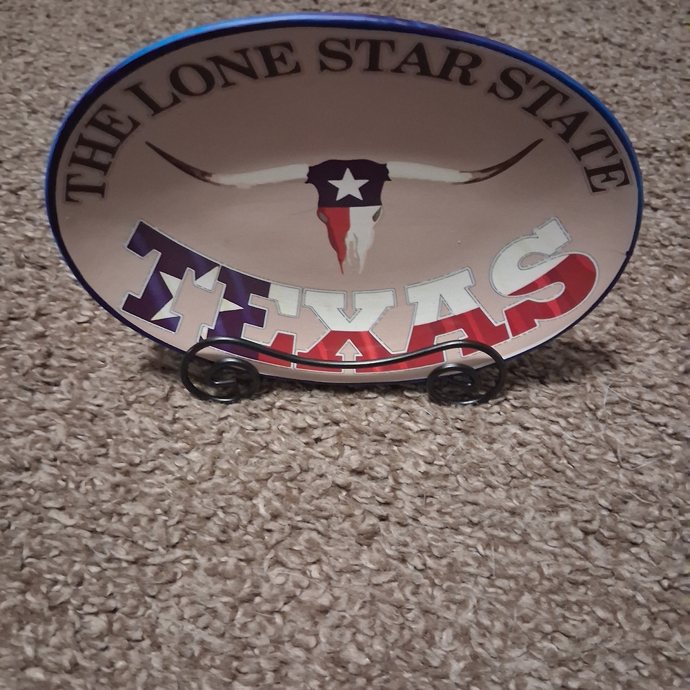 Texas Lone Star State Decorative Plate